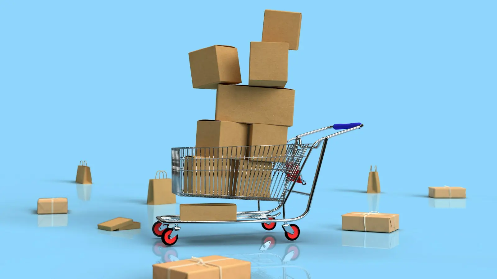 Shopping online on a laptop with a card in hand